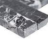 Msi Marquina Nero Splitface Ledger Panel SAMPLE Marble Wall Tile ZOR-PNL-0040-SAM